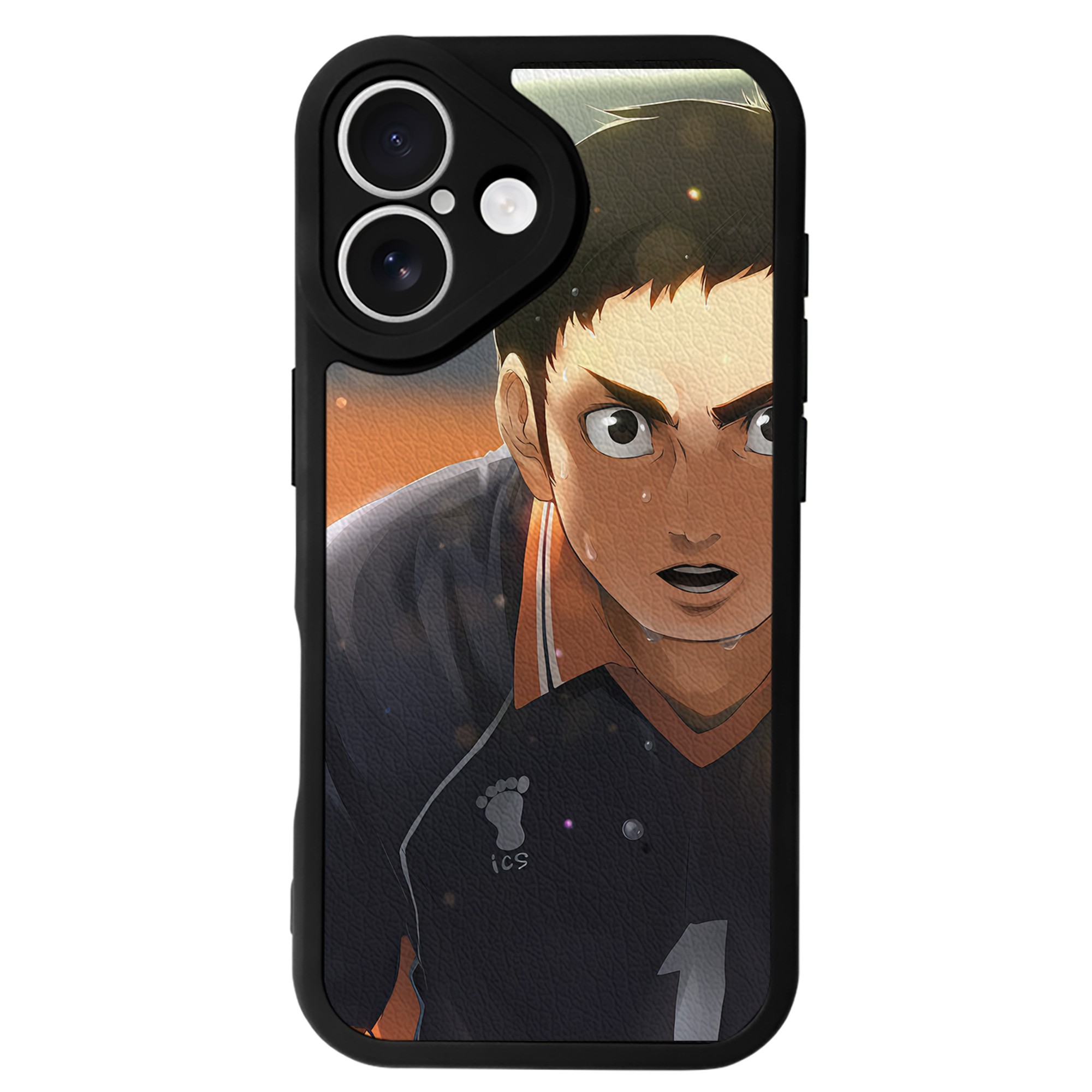 （画像用） ハイキュー!! Haikyu!! 【iPhone 16シリーズ対応】シリコンスマホケース（レザー調） 材質：シリコン